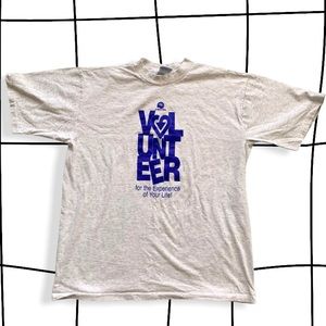 Vintage volunteer t-shirt